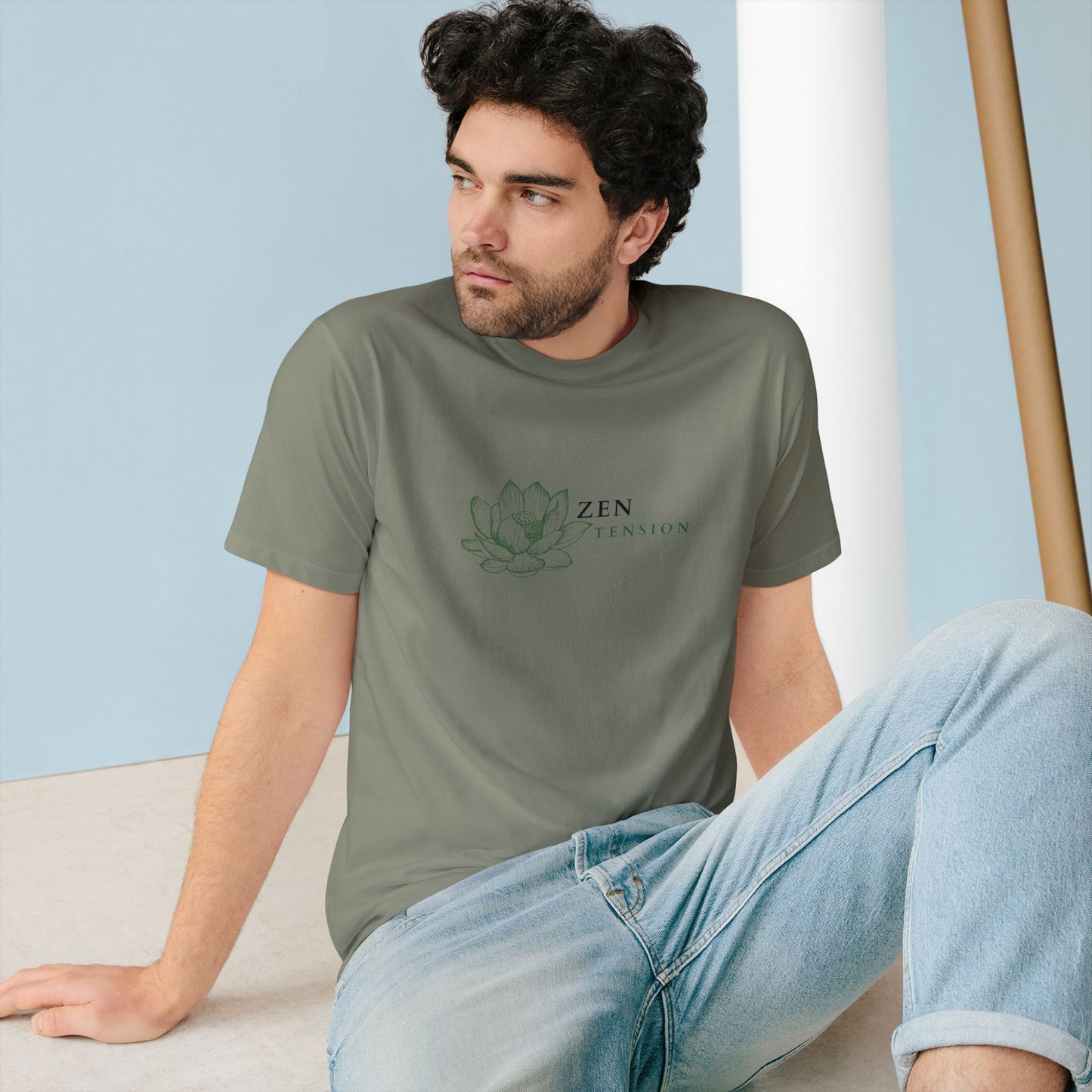 ZenTension Lotus T-Shirt | Organic Cotton T-Shirt