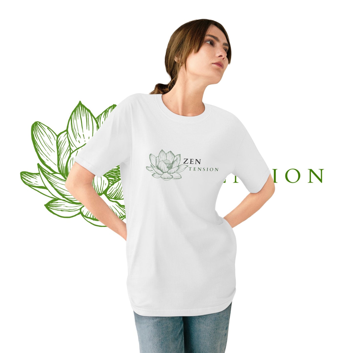 ZenTension Lotus T-Shirt | Organic Cotton T-Shirt