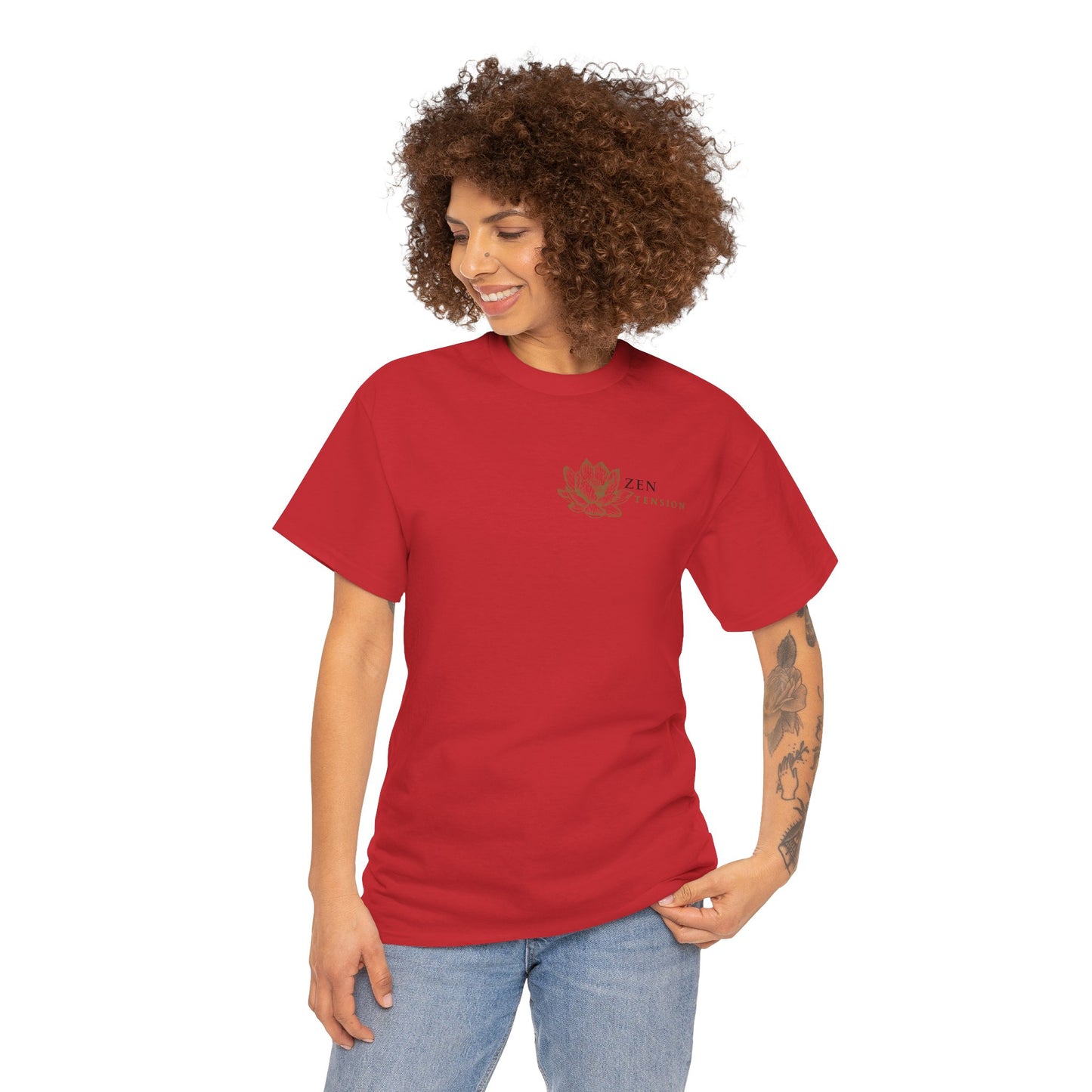 ZenTension Lotus T-Shirt | 100% Cotton T-Shirt