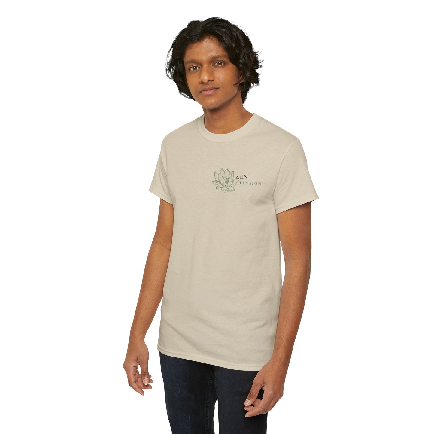 ZenTension Lotus T-Shirt | 100% Cotton T-Shirt