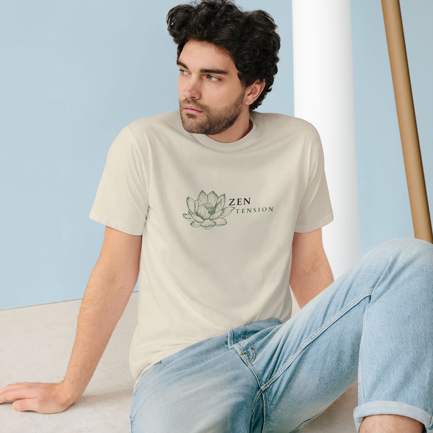 ZenTension Lotus T-Shirt | Organic Cotton T-Shirt