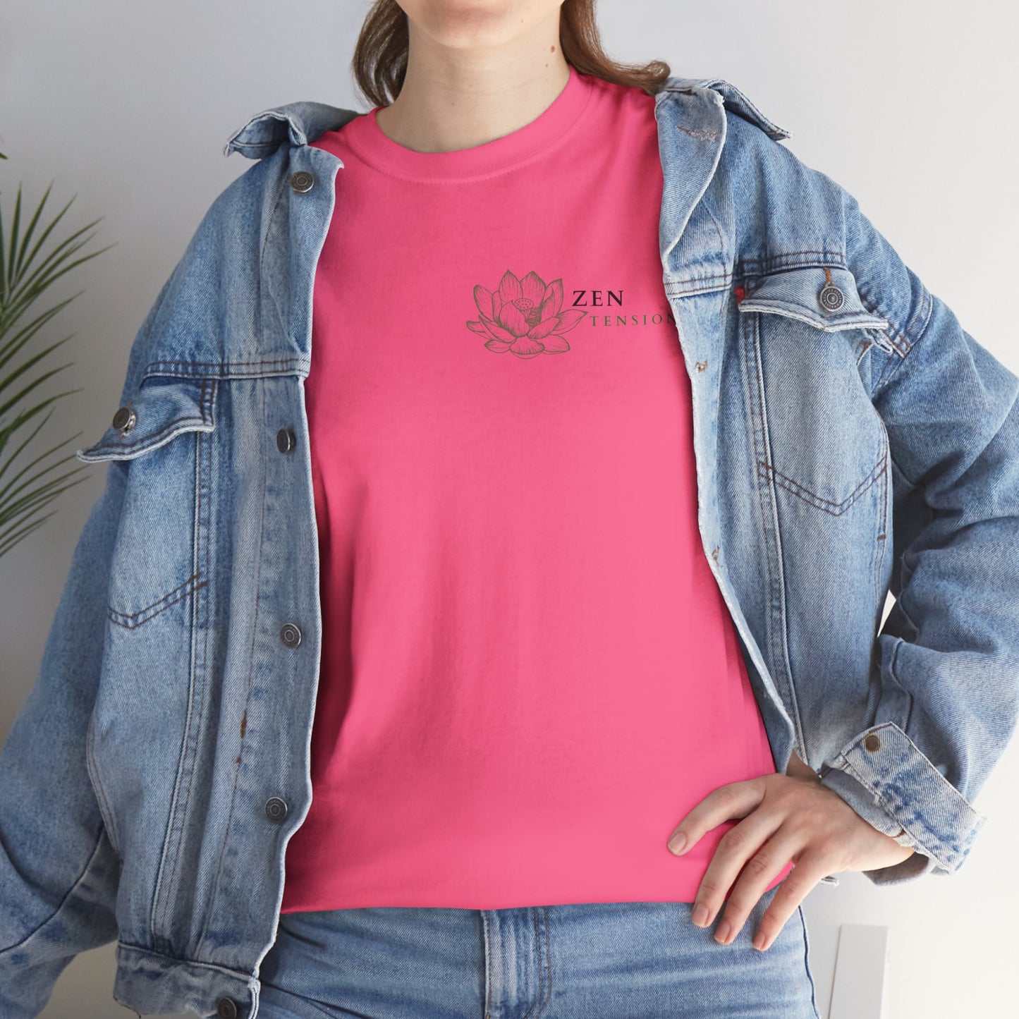 ZenTension Lotus T-Shirt | 100% Cotton T-Shirt