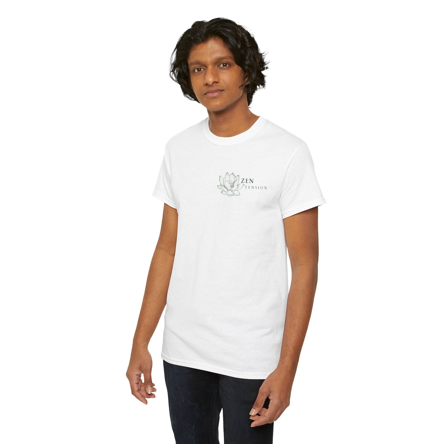 ZenTension Lotus T-Shirt | 100% Cotton T-Shirt