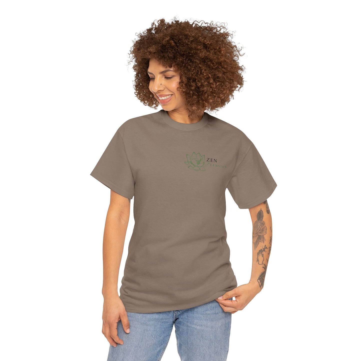 ZenTension Lotus T-Shirt | 100% Cotton T-Shirt