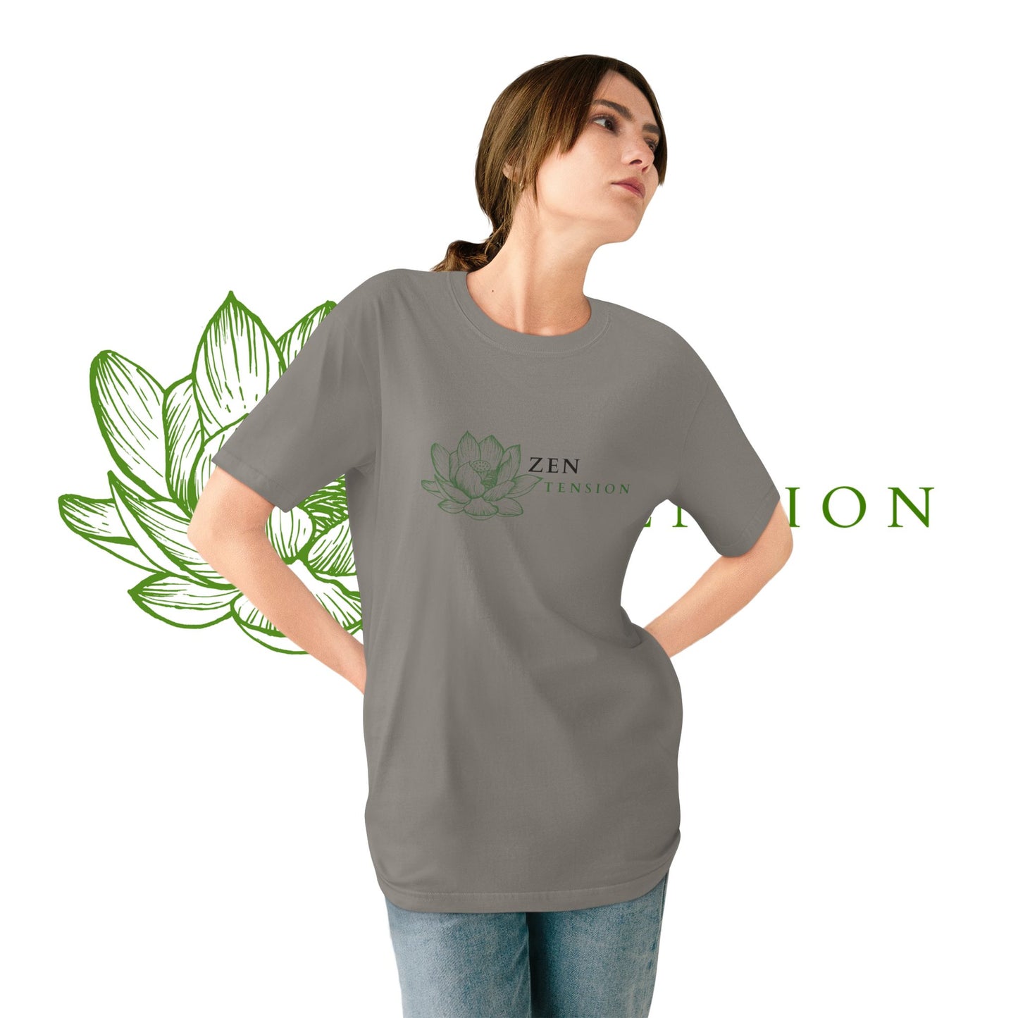 ZenTension Lotus T-Shirt | Organic Cotton T-Shirt