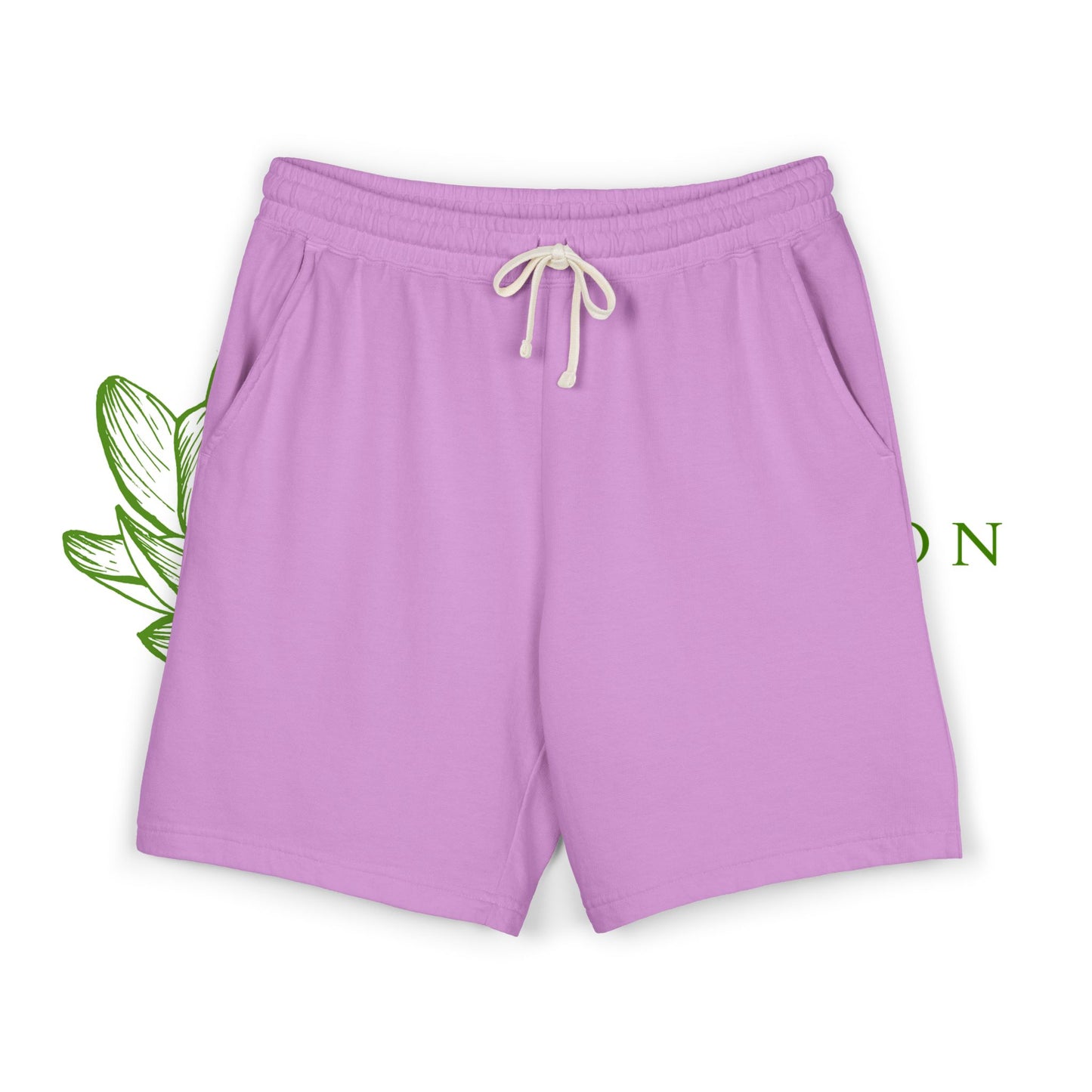 ZenTension Lotus Lightweight Lounge Shorts | 100% Cotton