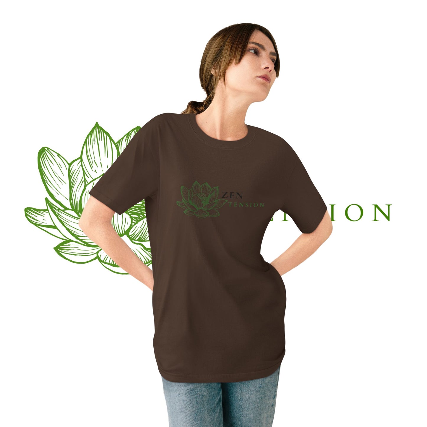 ZenTension Lotus T-Shirt | Organic Cotton T-Shirt
