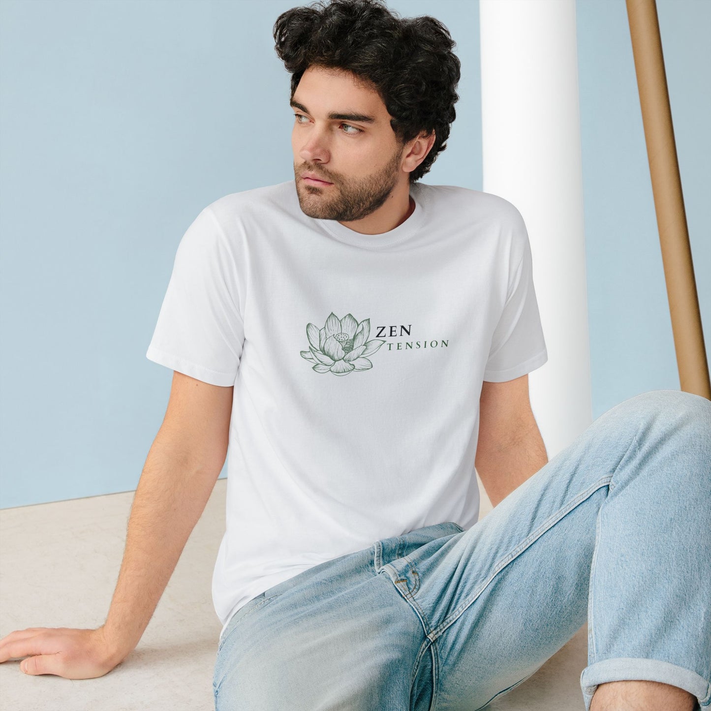 ZenTension Lotus T-Shirt | Organic Cotton T-Shirt