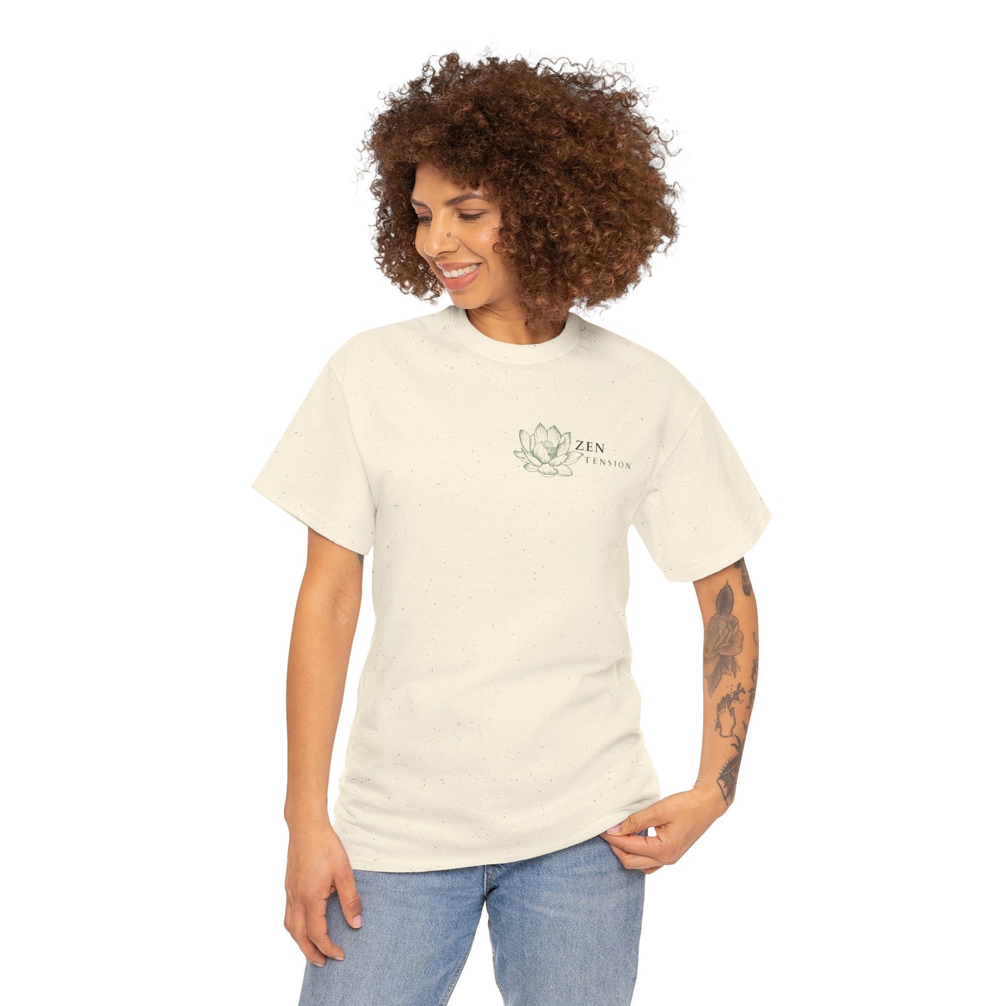 ZenTension Lotus T-Shirt | 100% Cotton T-Shirt