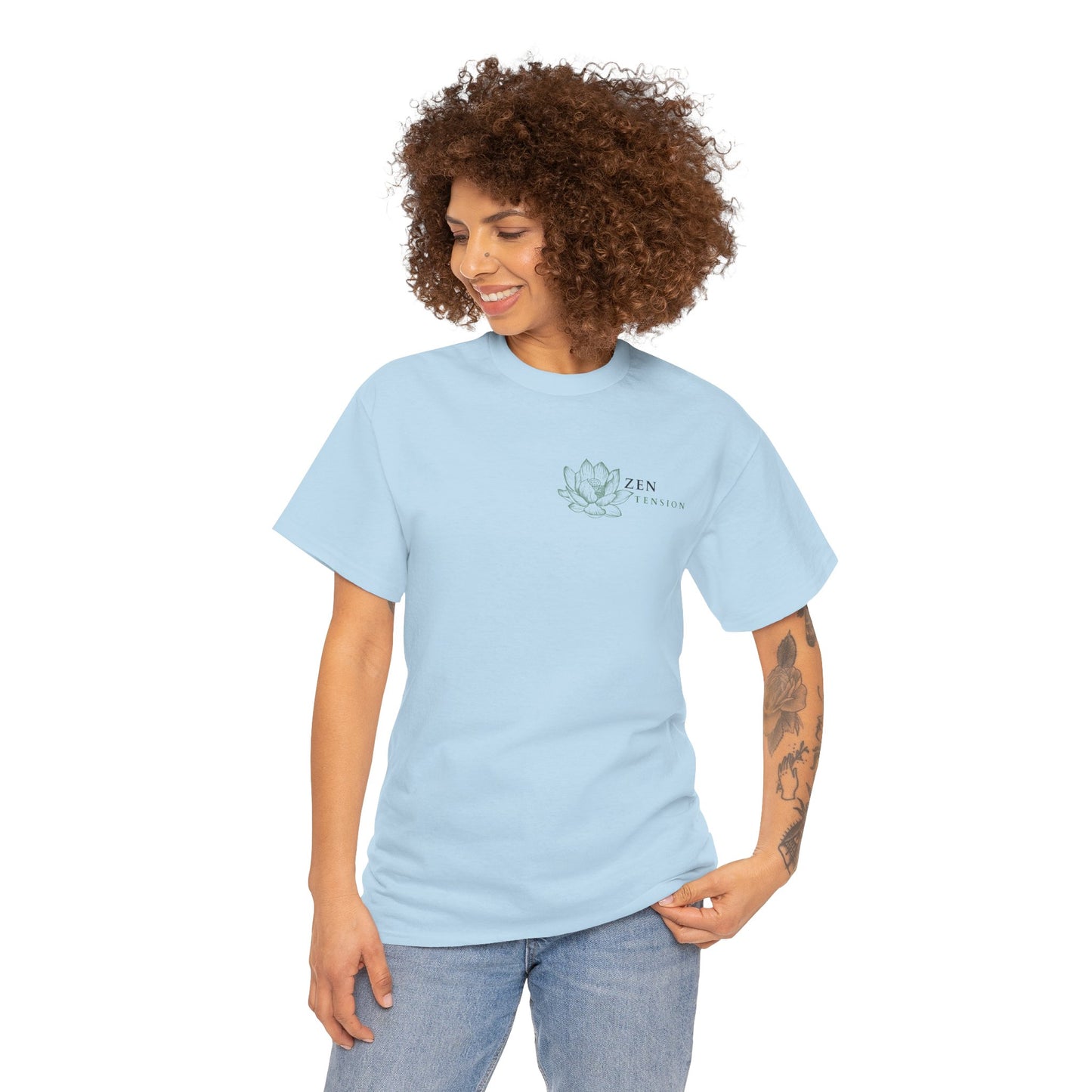 ZenTension Lotus T-Shirt | 100% Cotton T-Shirt